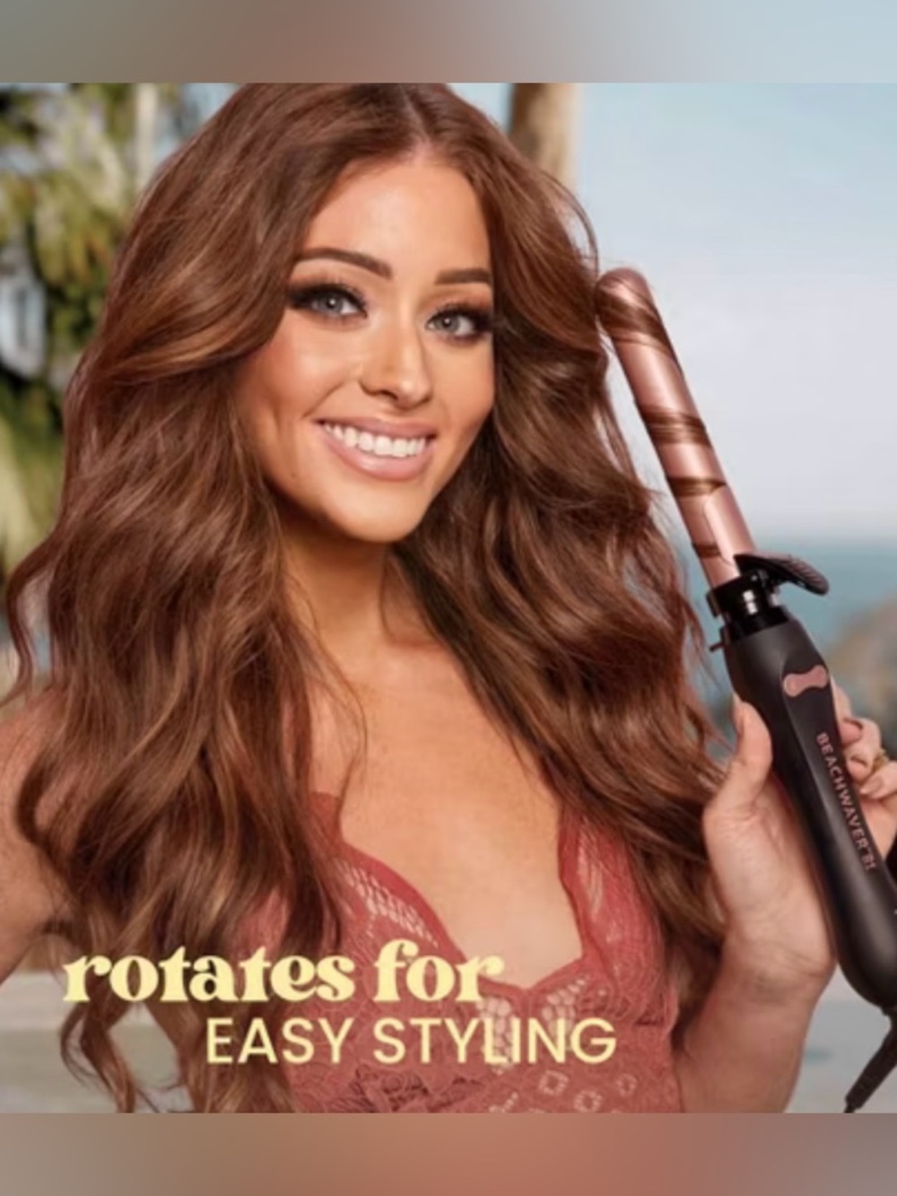 Beachwaver B1 Curling Iron in Rose Pink and Black - Picture 3 of 5